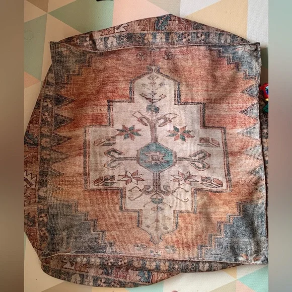 Loloi Vintage Inspired Boho Rug Ottoman/Pouf Cover - Picture 2 of 4